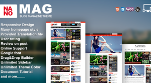 NanoMag V1.6 WordPress Teması