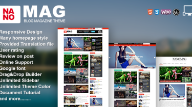 NanoMag V1.6 WordPress Teması
