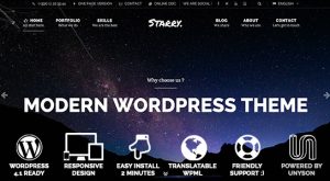 Starry – Creative & Easy WordPress Teması
