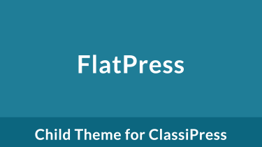 ClassiPress FlatPress Child Tema