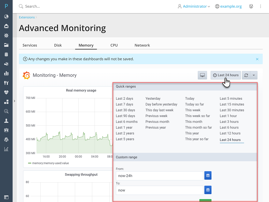 plesk monitoring obsidian