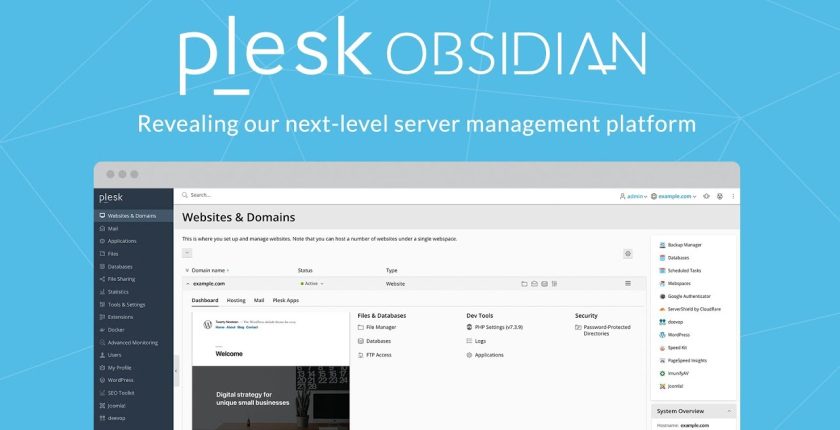 Plesk Obsidian Sürümü ve Özellikleri