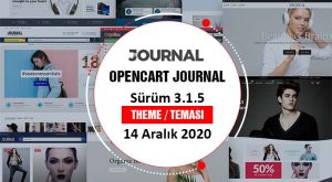 Opencart Journal 3.1.5 Güncel Sürümü Opencart Journal 3.1.5 Güncel Sürümü